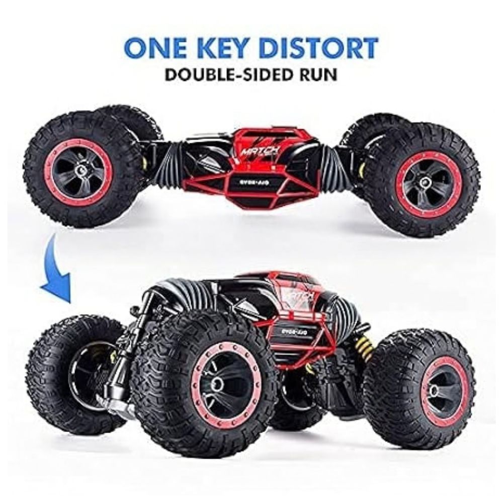 Moka 4-Wheel Drive RC Stunt Car | 2.4GHz Off-Road Rock Crawler Monster Truck for Kids - Image 2