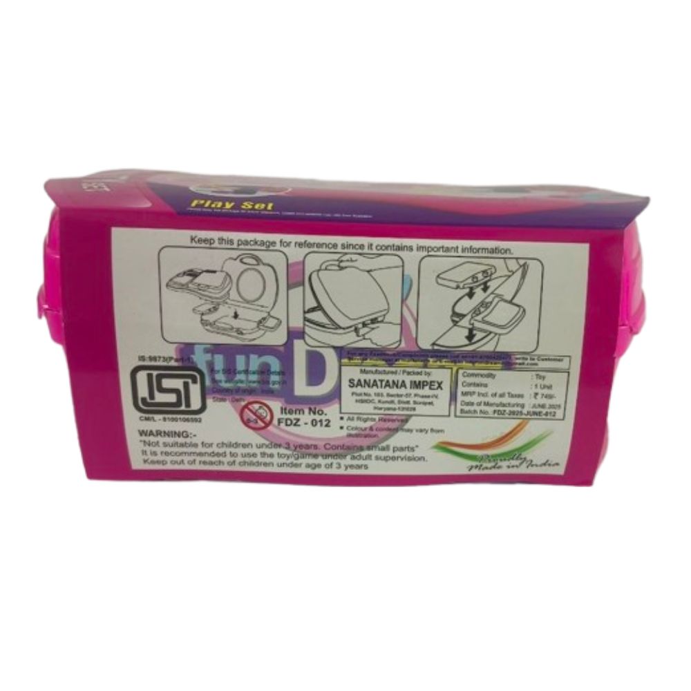 Product packaging box showing safety and manufacturing details