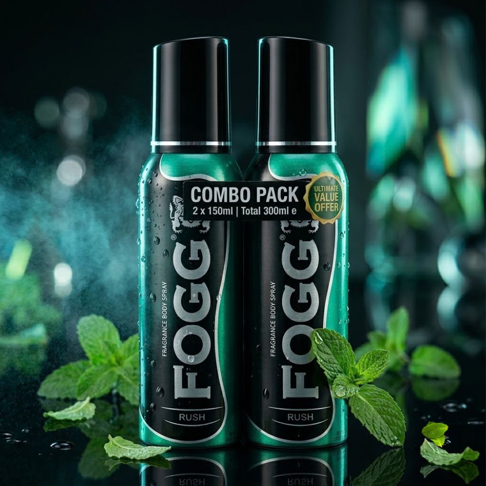 Fogg Rush Fragrance Body Spray for Men - Pack of 2 (150ml Each) - Image 2