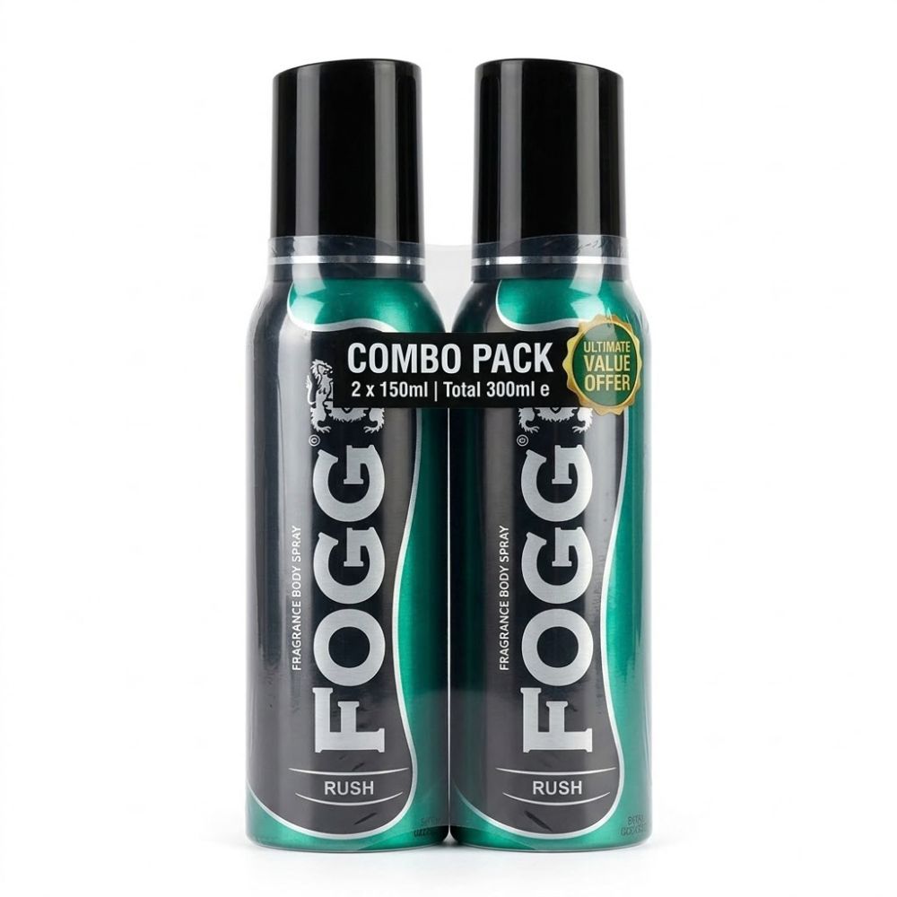 Fogg rush fragrance body spray pack of 2 for men front view